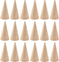 Framendino, 25 Pack Wooden Cone Ring Holder Wood Display Stand Organizer Holders Jewelry DIY Craft