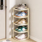 UFORU 5 Tier Vertical Shoe Rack,Corner Shoe Organizer for Entryway,Narrow Free Standing Shoe Organizer for Small Spaces,Tall Shoe Rock for Closet,Easy Assembly Shoe Storage Stand