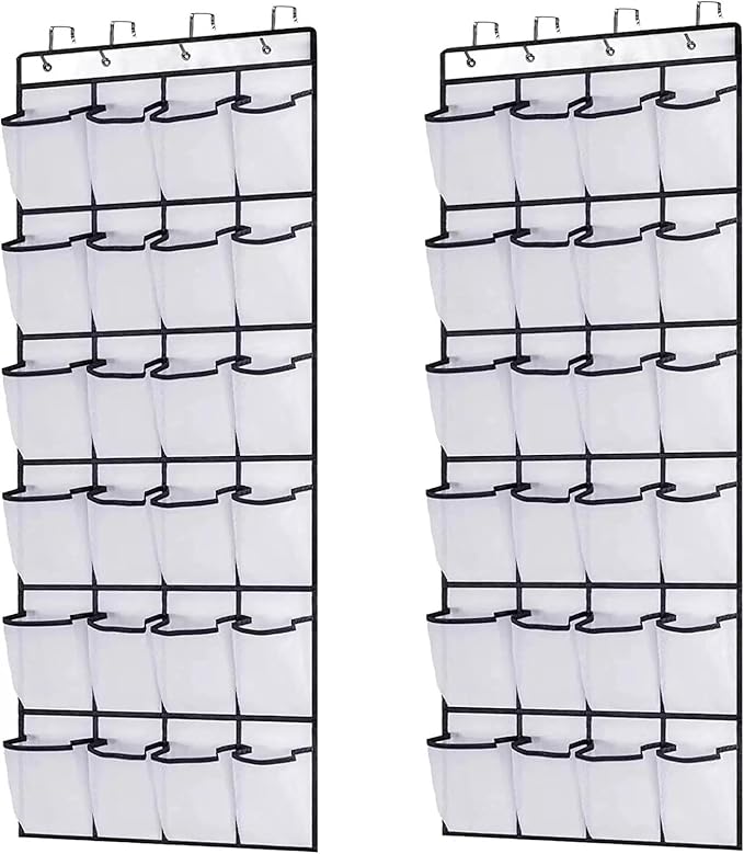 for 2 Pack Over The Door Shoe Organizer, Door Hanging Shoe Holder Rack