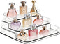 3 Tier Bathroom Counter Organizer,No Installation Cosmetics Skincare Shelf, Makeup Organizer Perfume for Dresser Vanity Tray, Perfume Stand Organizer for Bedroom,Bathroom,Office