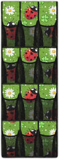 Door Organizer Hanging, Ladybug Collapsible Over the Door Shoe Rack 12 Pocket Waterproof Space Saving Door Hanging Storage for St Patrick‘s Day Wall Door Home Decor