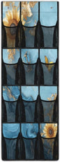 Sunflowers Over The Door Shoe Organizer Mesh Pockets Door Hanger Organizer for BedRoom Blue Marble Multi-Funtion Storage Bag 12 Pockets Multi-Pocket Shoe Holder Hanger