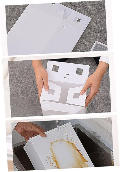VANZACK 6PCS Thickened Transparent Stackable Shoes Storage Box Plastic Shoe Organizer for Men White Frame Shoebox Container for Small Spaces Dorm Closets
