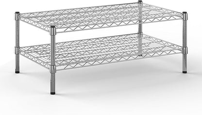 21" Deep x 36" Wide x 14" Height Wire Shelving Kit | 2-Tier | NSF Commercial Storage Rack Unit