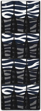 Zebra Print Over The Door Hanging Storage Pockets Space Saving Door Storage Organizer with 12 Breathable Pockets for Bedroom Bathroom