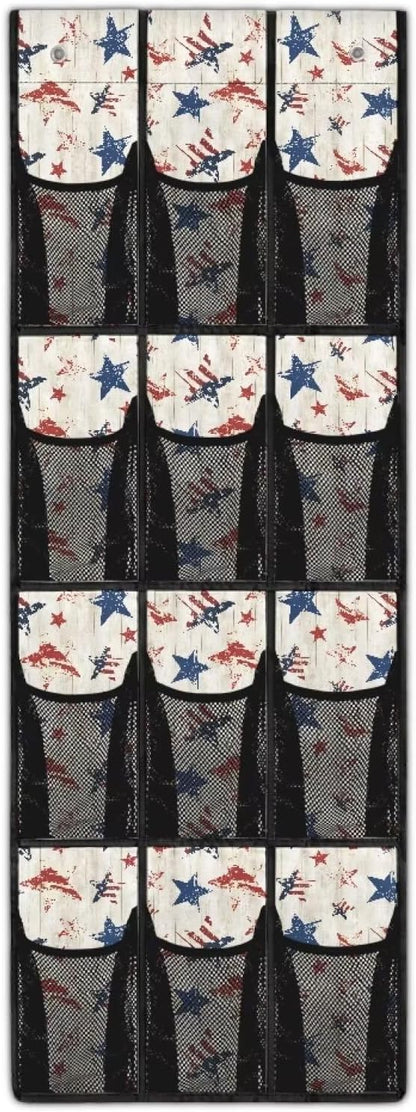Stars Over the Door Shoe Organizer,Shoe Organizer Door Hanger,Shoes Hanger Storage Organizer Bag for Bedroom