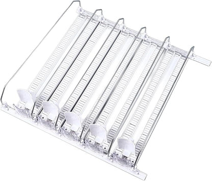 38cm Fridge Drink Dispenser Adjustable Refrigerator Self Pushing Soda Can Dispenser for Beer Can (5PCS)