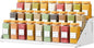 RCHYFEED Spice Rack Organizer for Cabinet, Expandable 3 Tiered Spice Rack, Metal Spices Organizer, Height Adjustable Fits More Space, Display Shelf Organizers for Cabinet Countertop Pantry Cupboard