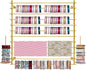 Ribbon Storage Organizer, Wall Mounted Ribbon Organizer, 12-Tier Metal Gift Wrapping Paper Rack, Spool Tie Scarf Hijab Belt Towel Hanger, for Home, Craft Room, Flower Shop, Gold, 47.2in Wide