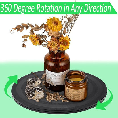 8 inch Turntable Rotating Caster Spinner Non Skid Lazy Susan Heavy Duty 360˚ Rotating Swivel Stand for Model Base/Potted Plants/TV/Monitors/Craft Paintings (1 PCS)