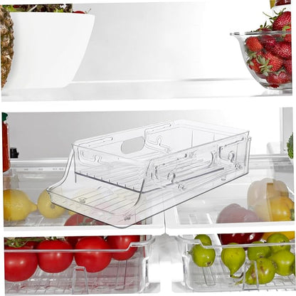 Double Layer Rolling Soda Can Dispenser Beverage Holder Refrigerator Organizer Bin for Drinks Can Holder and Storage for Fridge