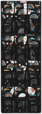 Black Behind Door Organizer 12 Pockets Door Hanging Shoe Organizer for Bedroom Space Saving Rainbow Multi-Funtion Storage Bag Large Capacity Alpaca Wall Hanging Storage