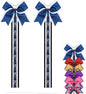 Glitter Large Handmade Cheer Bows Holder, Wall Hanger for Cheerleading Teen Girls High School College Sports (2, Navy)