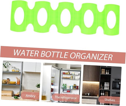 Amosfun Silicone Beer Can and Bottle Organizer Flexible Fridge Storage Rack for Beverage Cans Lightweight Anti-Slip Design High Low Temperature Resistant Space Saver for Refrigerators