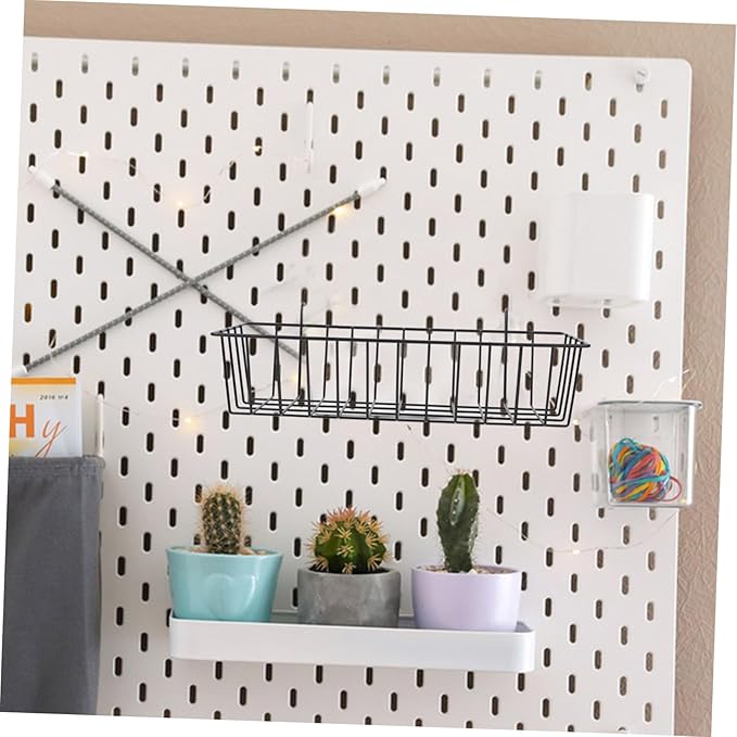 2pcs Hanging Baskets for Organizing Wire Storage Baskets for Wall Mounting Versatile Pantry and Home Decor for Kitchens Bathrooms and Garages