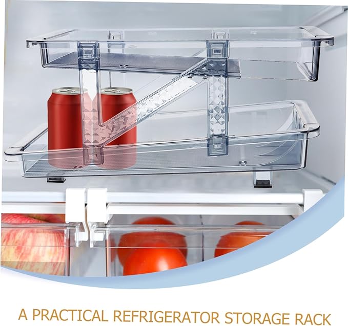 SOLUSTRE Strong Material Beverage Can Holder Refrigerator Soda Can Organizer Drink Dispenser Bin