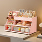 Makeup Organizer with Drawers for Vanity,Bathroom Countertop Organizer with Brushes Holder,Skincare Storage Organizer,Perfect Cosmetic Display Case for Your Beauty Essential
