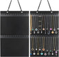 Caffox Hanging Necklaces Holder, Large Jewelry Organizer for Necklaces, Bracelets, and Ankles, Necklaces Display Storage Hanger for Wall, Closet and Door