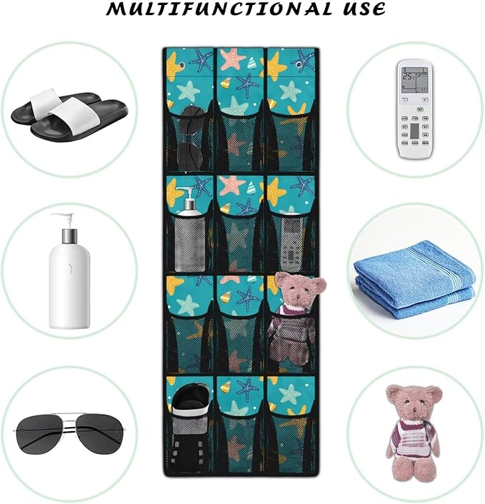 Stars Over the Door Shoe Organizer,Shoe Organizer Door Hanger,Space Saver Shoes Hanger Storage Organizer Bag