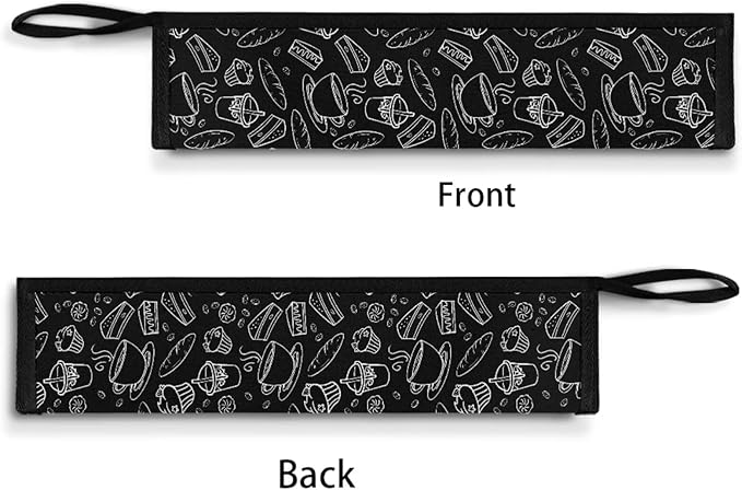 Dessert Print Reusable Travel Tableware Carrying Bag Storage Case Cutlery Flatware Organziers for Straw Spoon Fork Chopsticks Portable Utensil Holder
