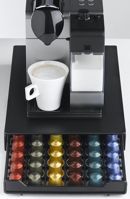 HiveNets Capsule Drawer Coffee Pod Storage Compatible for Nespresso Support Metal Holder 60 Pcs