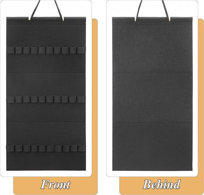 Hanging Headband Holder For Girls,Felt Headband Organizer Headband Storage Holder Organizer For Headband (Without Headbands) (Black)