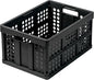 Clax® crate | folding box | basket | 48 qt (12 gal) | black