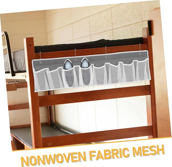 STOBAZA Bedside Hanging Organizer Non-woven Fabric Mesh Storage Bag for Shoes Travel and Rv Use Space-saving for Efficient Shoe Management