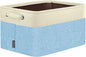 BALEINE 1 Pack Fabric Closet Storage Bins for Shelves, Linen Closet Organizers and Storage, Decorative Baskets for Organizing, Shelf, Clothes, Home, Office (Green, 17''x13''x10.5'')