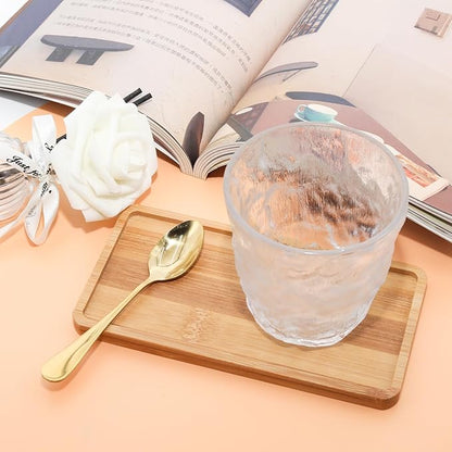 Oval Bamboo Tray – 6.9” × 3.5” Outer Size, 6.5” × 3.1” Inner Size, Decorative Bathroom or Vanity Tray for Candles, Succulents, Jewelry, Toilet Tank Top, Desk or Entryway Organizer
