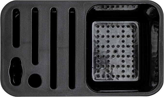 Restaurantware Stainless Steel Utensil Holder 1 Count 7.7 x 4.6 x 7.8 Inches Durable Cutlery Storage Flatware Organizer Rust-Resistant Sink Caddy Silver Kitchenware Holder