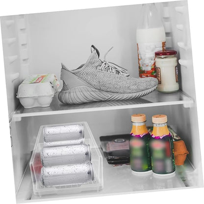 LABRIMP Refrigerator Beverage Holder Beer Storage Dispenser Compact Can Storage Box Organizer