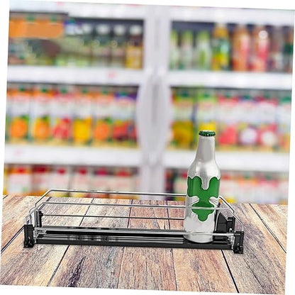 KICHOUSE Automatic Pusher Drinks Dispenser for Refrigerator Smooth Finish Beverage Organizer Easy Install Soda Can Holder Efficient Fridge Storage for Cans and Bottles