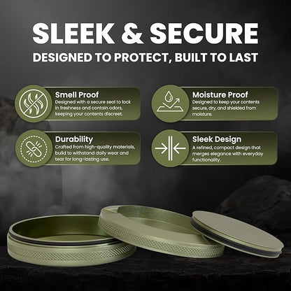 Premium Aluminum Pouch Organizer with Dual Compartment | Waterproof Secure Seal | Compact & Pocket-Friendly | Slim & Lightweight Modern Design for Everyday Use