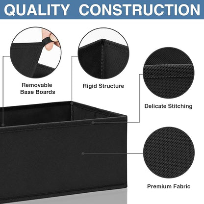 Criusia Drawer Organizer Clothes 12 Pack - Odorless Closet Organizers and Storage for Sock Underwear Bra - Dresser Organizador for Bedroom Organization -Nursery Drawer Divider Trays for Baby Clothes