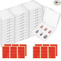 30 Pcs Press On Nail Packaging Box with 60 Pcs Adhesive Double Sided Tape Artificial Nail Display Storage Box Acrylic Nail Display Box Nail Box Organizer Case for Nail Salon