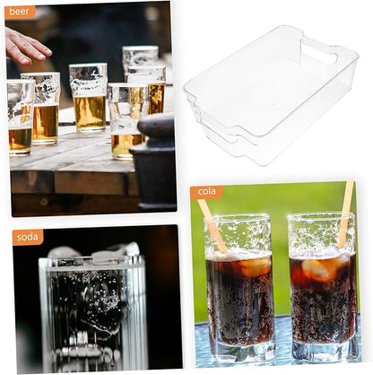 Refrigerator Storage Boxes Fridge Drink Dispenser Canned Food Storage Container Soda Bottle Holder Fridge Organizer