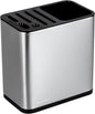 Restaurantware Stainless Steel Utensil Holder 1 Count 7.7 x 4.6 x 7.8 Inches Durable Cutlery Storage Flatware Organizer Rust-Resistant Sink Caddy Silver Kitchenware Holder
