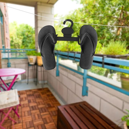 Luxshiny Shoe Drying Hanger 20pcs Slipper Hook Hangers Double Hook Organizer for Home and Shop