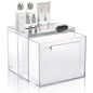Disposable Facial Towels Storage Box - Acrylic Container Compatible With Clean Skin Club Clean Towel XL - Wall-Mounted Makeup Organizer With Drawer Valentine's Day Gifts