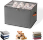 Shoe Storage Bag with Transparent Cover and Sturdy Handles, Ideal for Closet Organization, Stores Sneakers, Sandals, Slippers, Holds Up to 6 Pairs