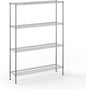 14" Deep x 54" Wide x 74" Height Wire Shelving Kit | 4-Tier | NSF Commercial Storage Rack Unit
