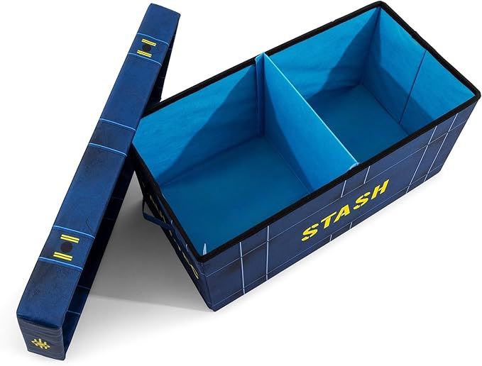 Fallout 76 Vault-Tec Fabric Storage Bin | Cube Organizer For Cabinet, Closet | 24 x 12 Inches