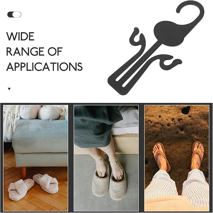 Ciieeo Hanging Shoe Hooks 20-Pack Plastic Shoe Rack for Wall or Door Mounted Flip-Flop Organizer Space-Saving Storage for Home and Closet