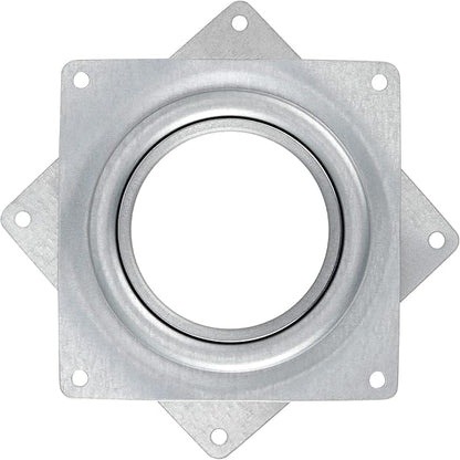 25 Pack 4 Inch Lazy Susan Hardware Kit, Zinc-Plated Swivel Plate, Square Rotating Bearing Turntable for Serving Trays, Kitchen Storage Racks, Craft Project