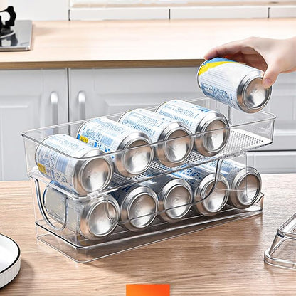 Multi-Function Can Holder Household Fridge Organizer Soda Organizer Refrigerator Can