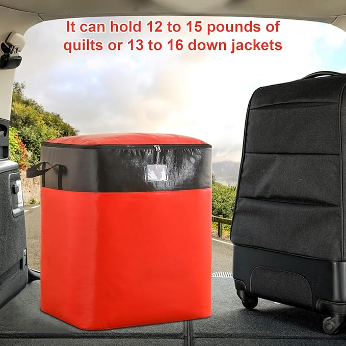 Upgrade Moving Bags Heavy Duty Extra Large,Heavy-Duty Storage Bags – Alternative to Moving Boxes, Plastic Storage Bins, Mattress Bags for Moving & College Essentials (red, 104L)