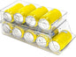 Soda Can Organizer for Refrigerator, 2 Tier Automatic Loading Drink Organizer for Fridge with Portable Handle for Kitchen Drink Pantry, Can Organizer for Refrigerator