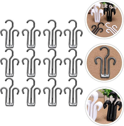CHILDWEET 20pcs Plastic Multifunctional Shoe Rack Hangers Drying Hanger Closet Organizer