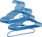 VWV Blue Aluminum Hangers, 20 Pack Baby Hanger，12.6 Inch Children Baby Hangers, Sturdy Metal Children Clothes Hangers for Wardrobe, Space-Saving Toddler Hanger